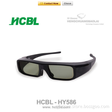 Gray Active Shutter 3D Glasses with PC Frame ,1.6mm LCD Lens 145*50*145mm